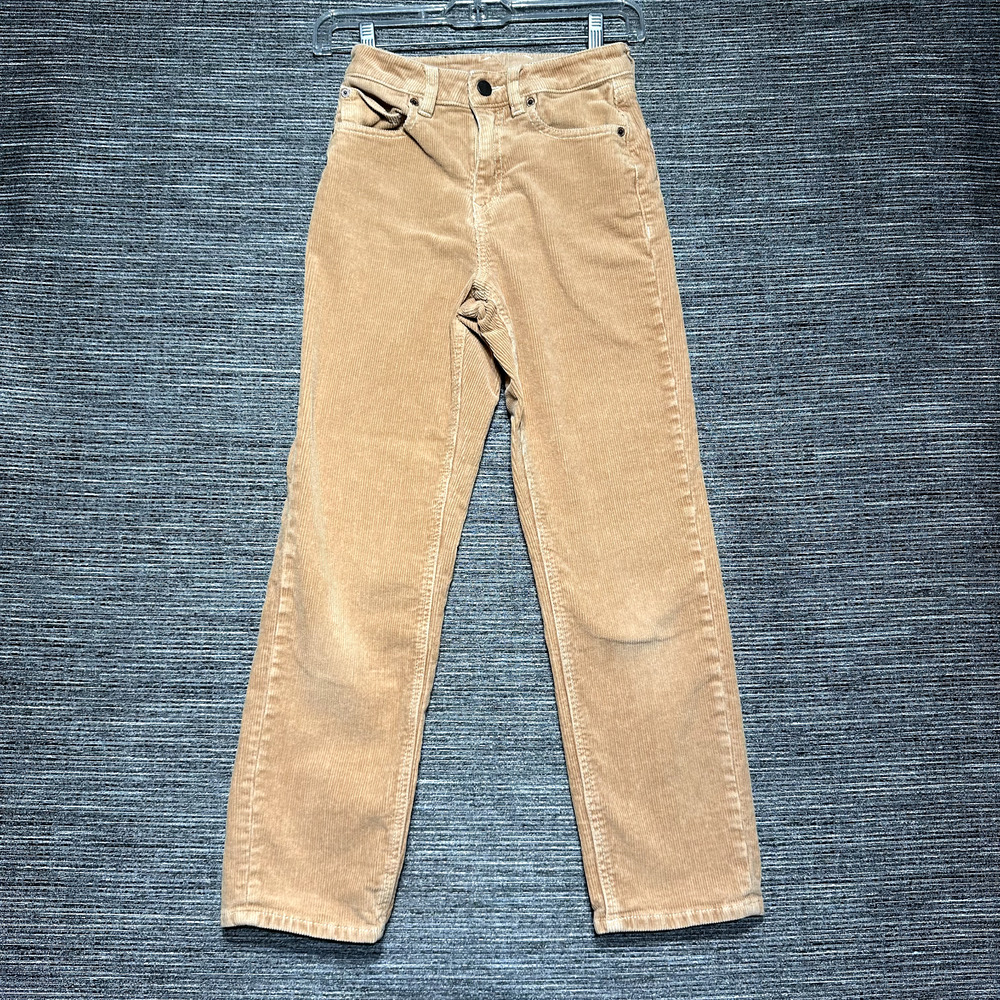 Volcom Stoned Straight Corduroy Pants Women's Size 24 Brown Orange